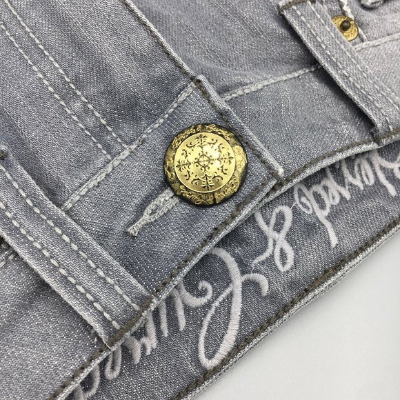 5/$25 First Kiss Denim Mini Skirt NWOT - Picture 4 of 8